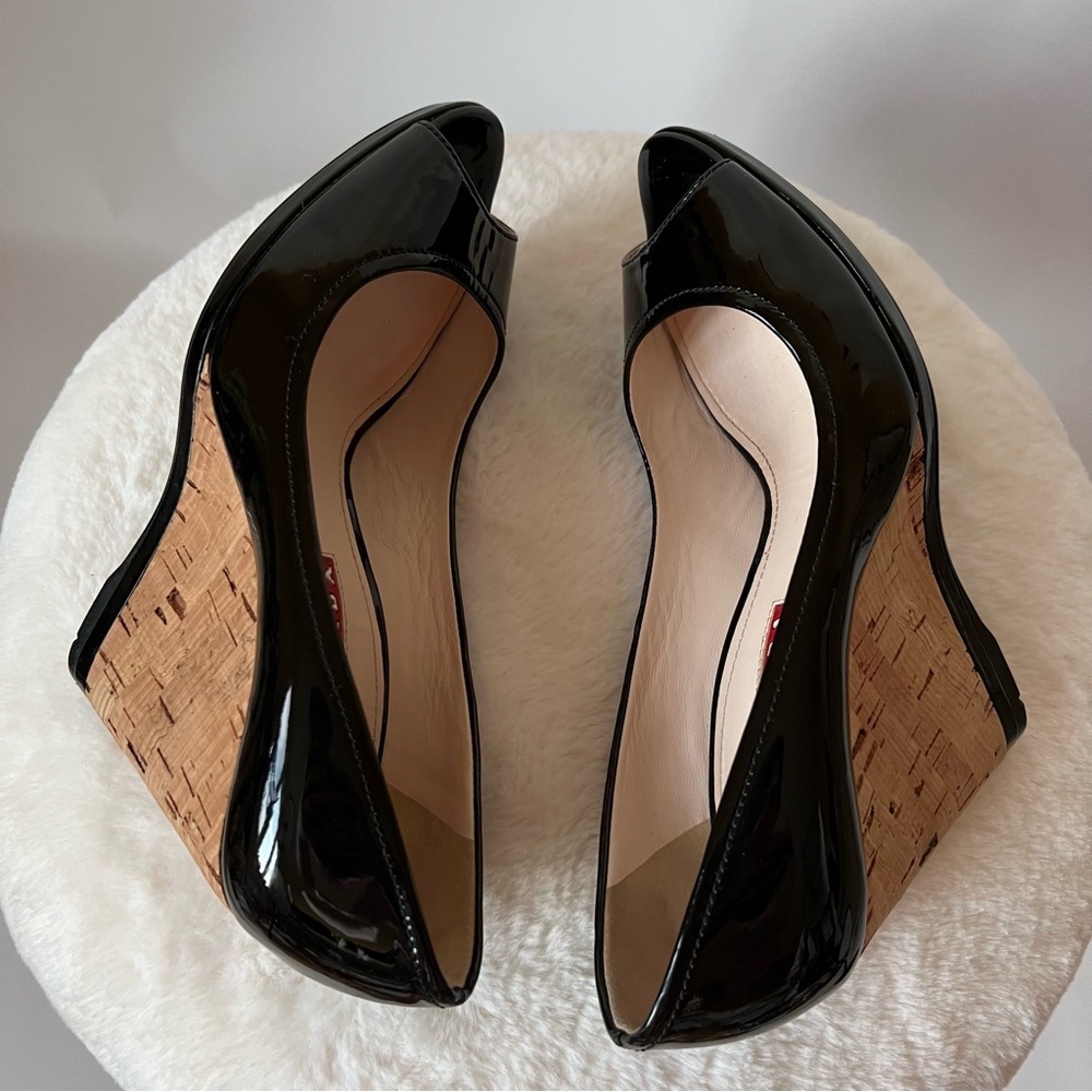 PRADA patent leather wedge shoes size 36 - Picture 5 of 15